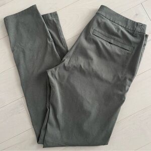 Lululemon Commission Slim fit pants Ventlight green 33 x 33